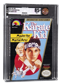 1989 NES Nintendo (USA) "The Karate Kid" Oval SOQ Rev A (Later Production) Sealed Video Game - VGA NM+ 85+